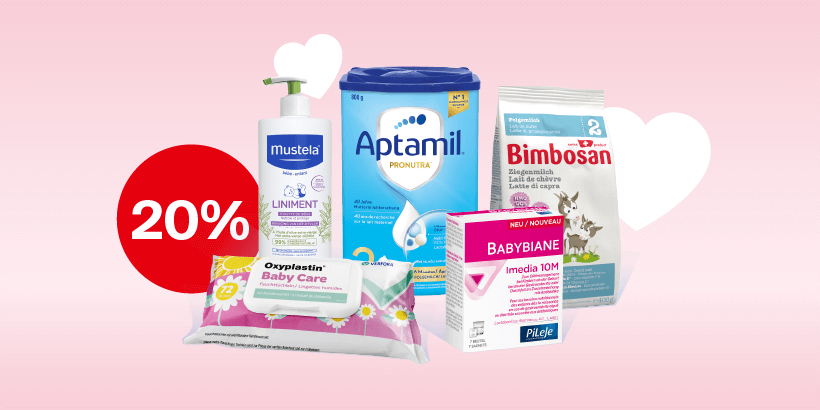 20% sur une sélection de produits pour votre bébé