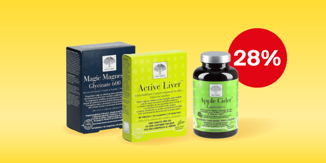 Compléments alimentaires New Nordic avec rabais dans la boutique en ligne Sun Store pour le bien-être, la vitalité et la beauté.