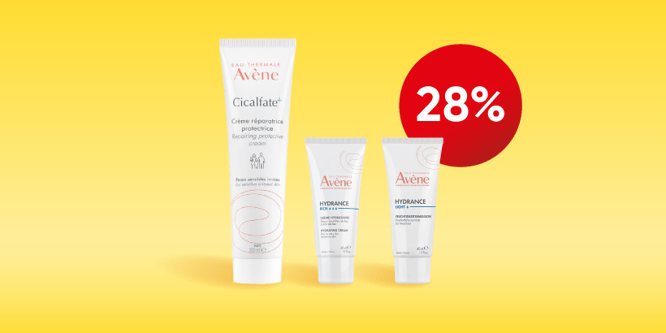 Prodotti per la cura della pelle Avène con fino al 28% di sconto nel negozio online Sun Store per i membri Sunclub Premium