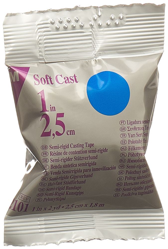 3M Scotchcast Softcast 2.5cmx1.8m blau