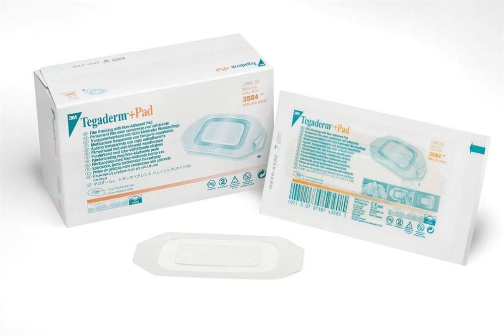 3M Tegaderm+Pad 6x10cm Wundkissen 2.5x6cm 50 Stk
