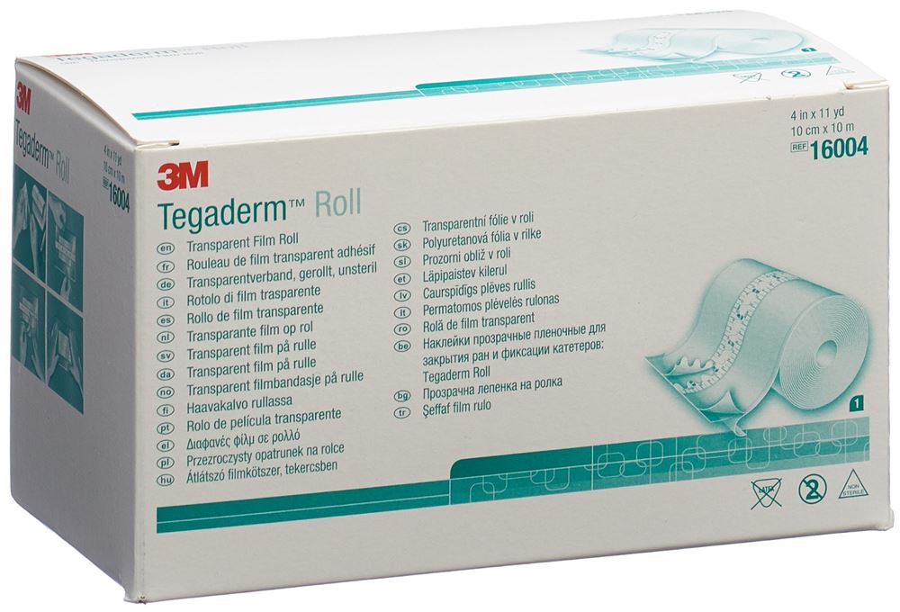 3M Tegaderm Roll Wundverband 10cmx10m transparent