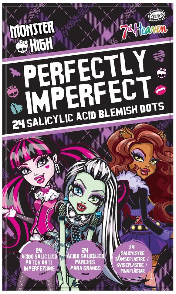 7th Heaven Blemish Dots Monster High Printed 24 Stk