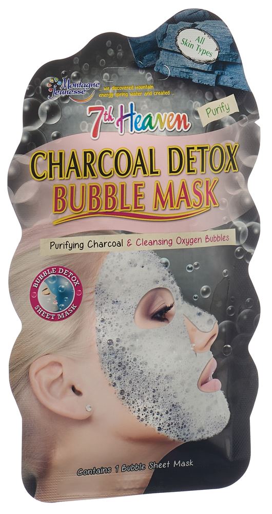 7th Heaven Bubble Mask Women’s Charcoal Btl