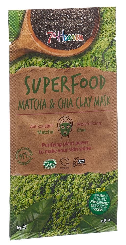7th Heaven Clay Mask Superfood Matcha Chia Btl 10 ml