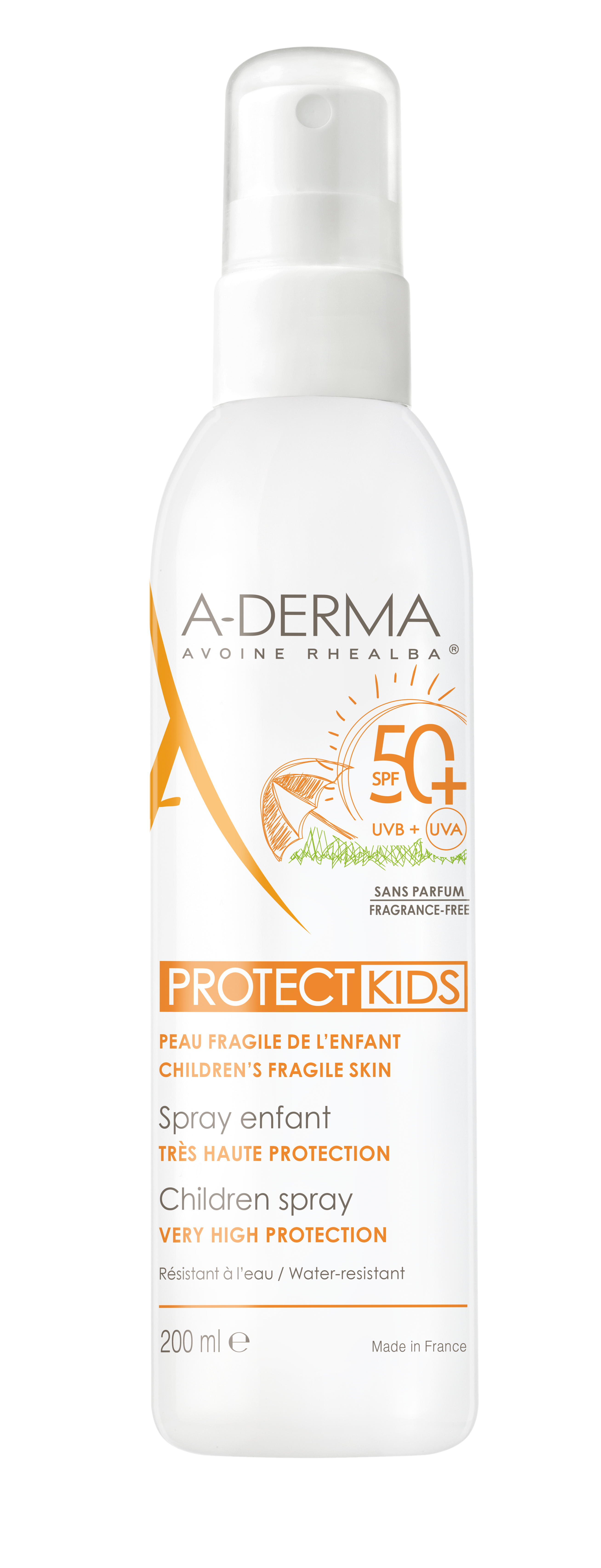 A-Derma Protect Kindersonnenspray Spf50+ 200 ml