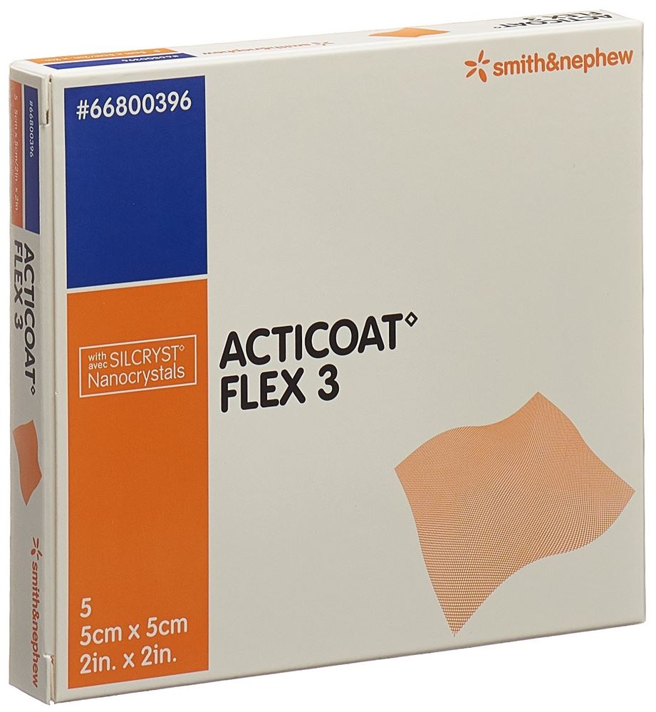 Acticoat Flex 3 Wundverband 5x5cm 5 Stk