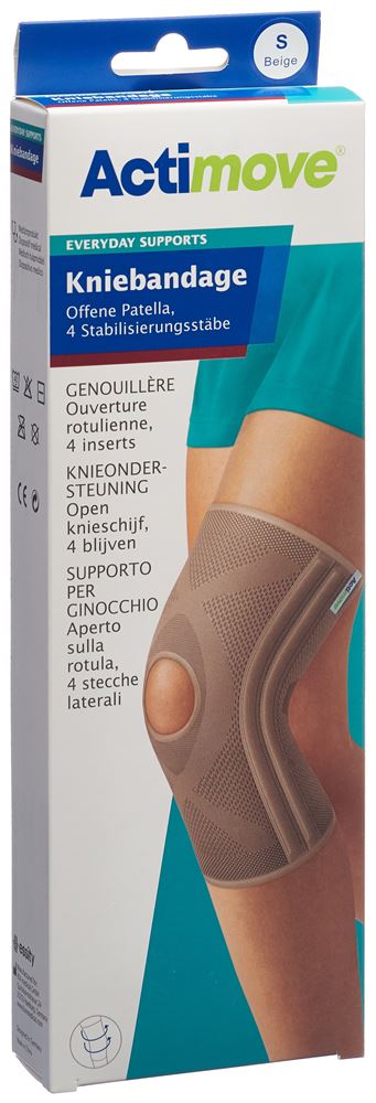 Actimove Everyday Support Kniebandage S offene Patella