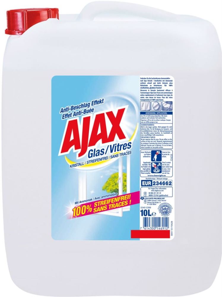 Ajax Glas Streifenfrei Kanister 10 lt