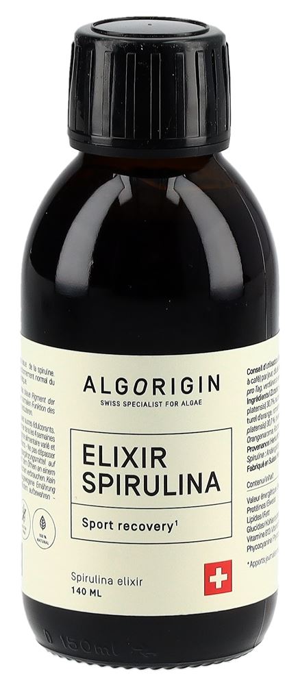 Algorigin Spirulina Elixier mit Phycocyanine Glasfl 140 ml