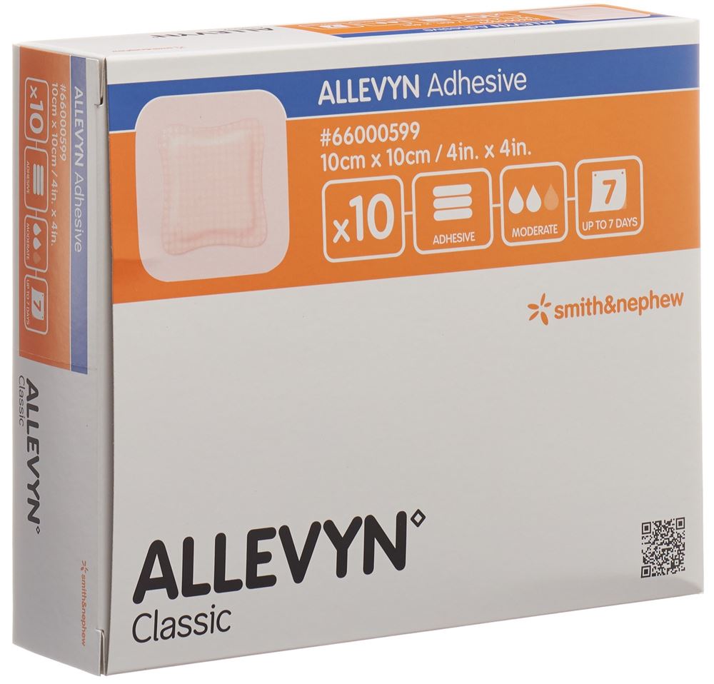 Allevyn Adhesive Wundverband 10x10cm 10 Stk