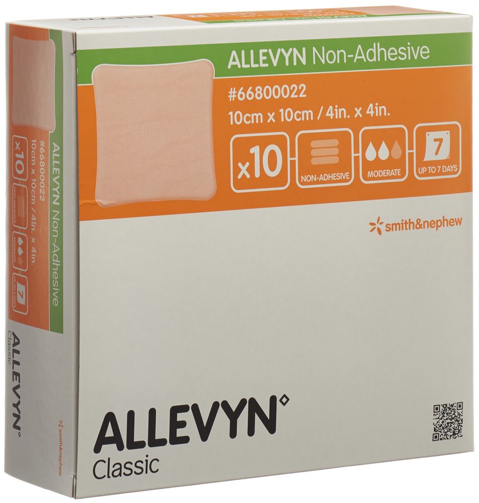 Allevyn Non-Adhesive Wundverband 10x10cm 10 Stk