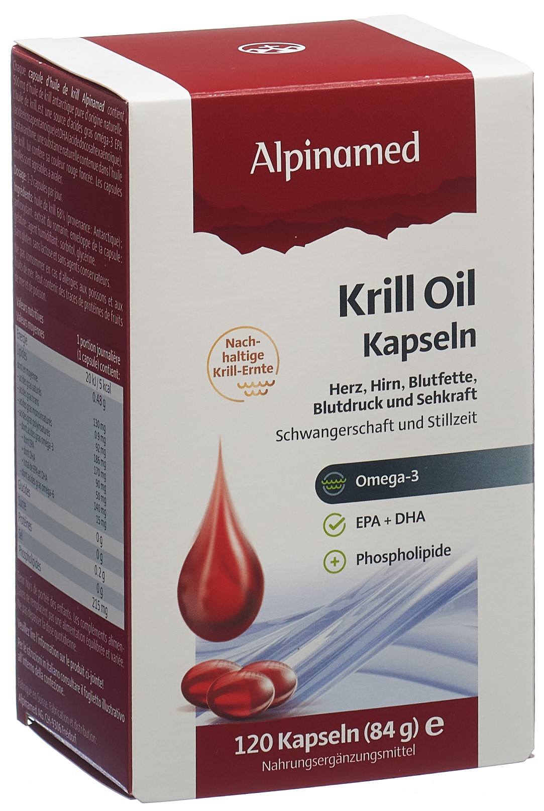 Alpinamed Krill Oil Kapseln 120 Stück
