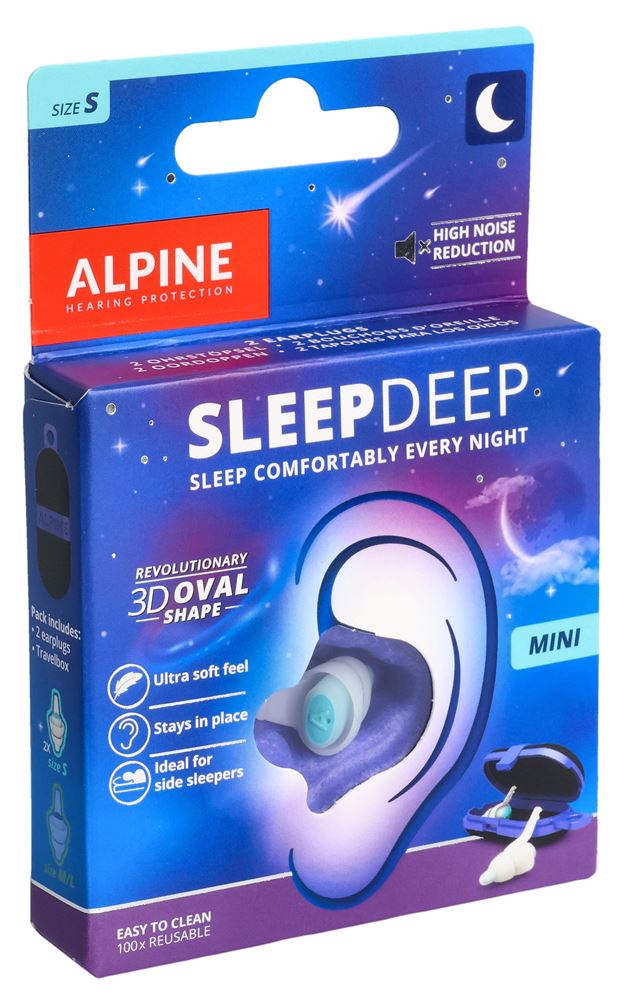 Alpine SleepDeep Gehörschutzstöpsel Mini 1 Paar
