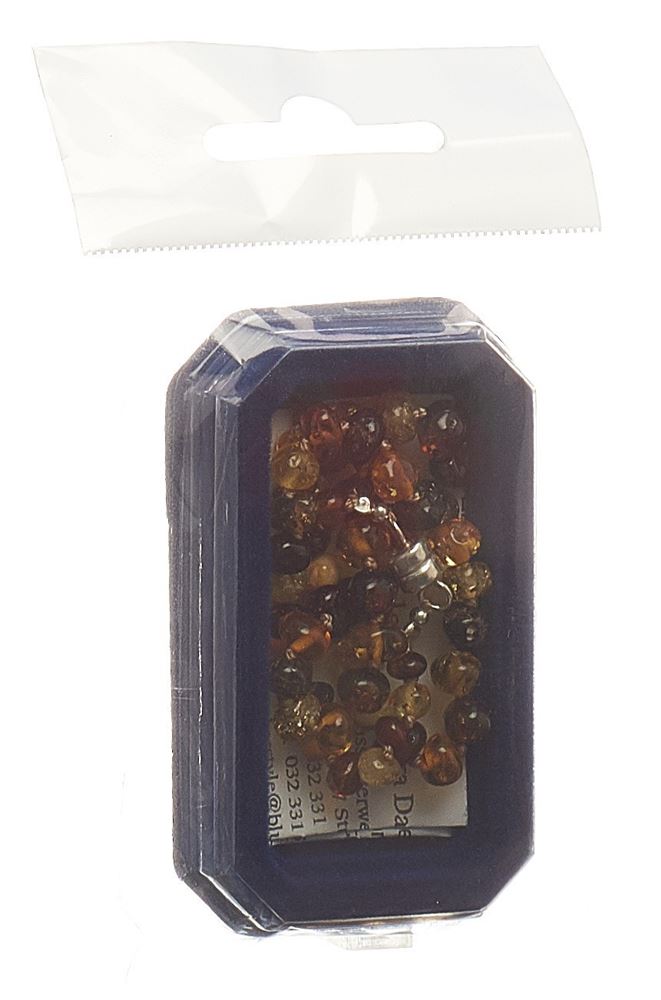 Amberstyle Bernsteinkette multicolor glanz 32cm mit Magnetverschluss