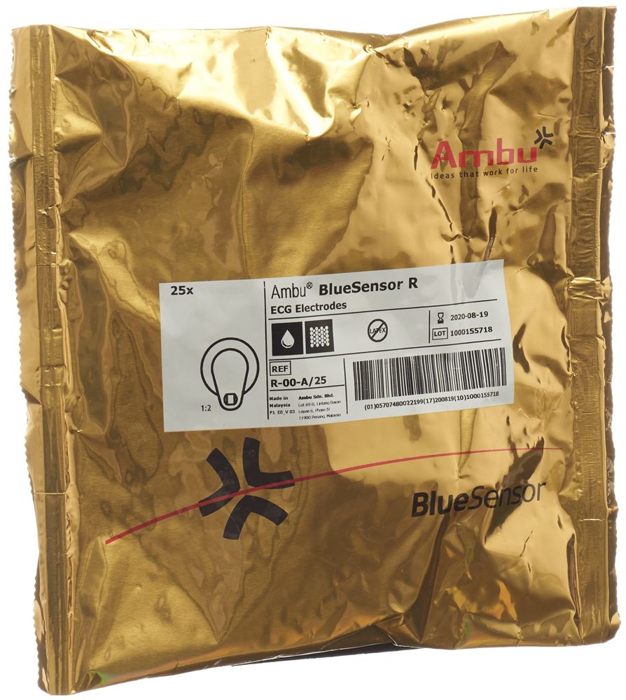 Ambu Blue Sensor EKG Elektroden R Bananensteck 25 Stk