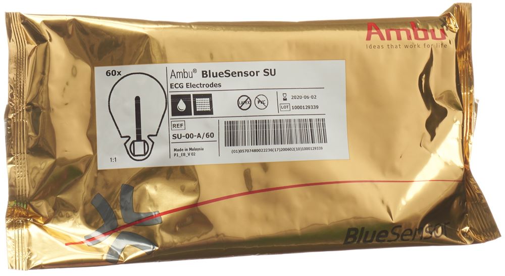 Ambu Blue Sensor EKG Elektroden SU Bananensteck 60 Stk