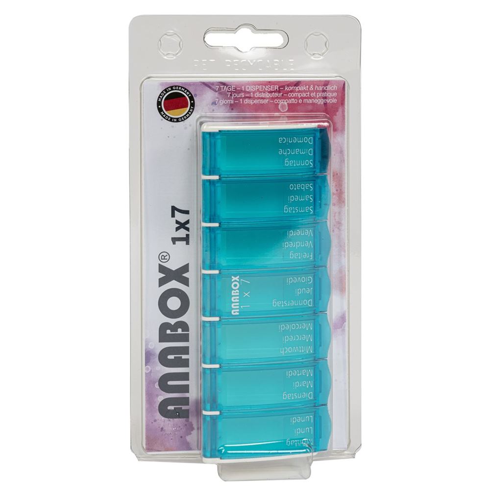 Anabox Medidispenser 1×7 türkis