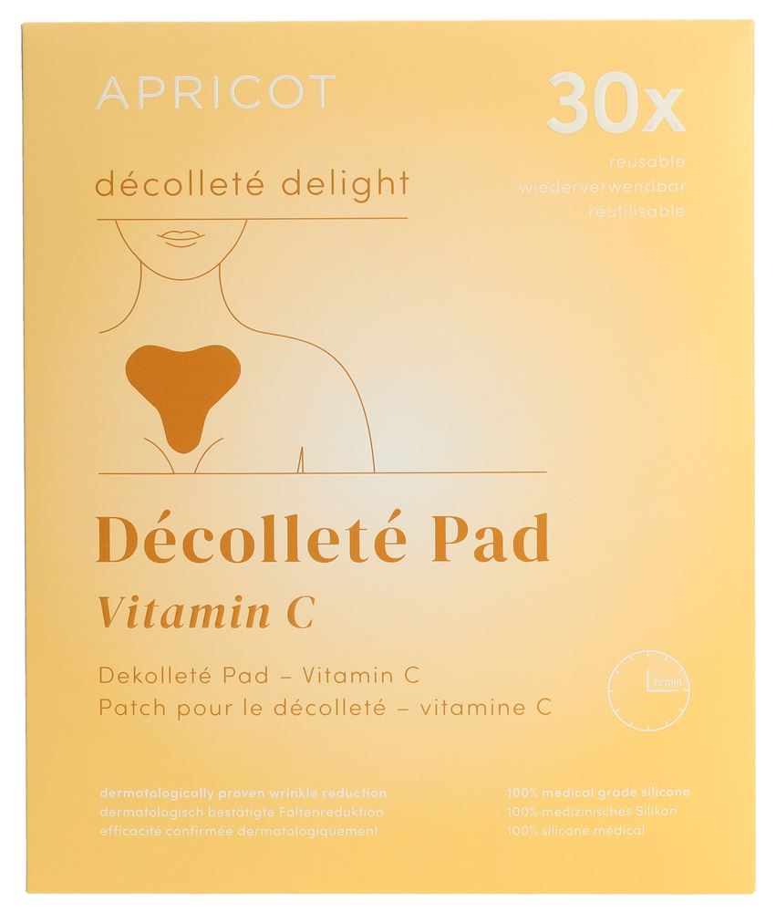 Apricot Dekolleté Pad wiederverwendbar Vitamin C décolleté delight