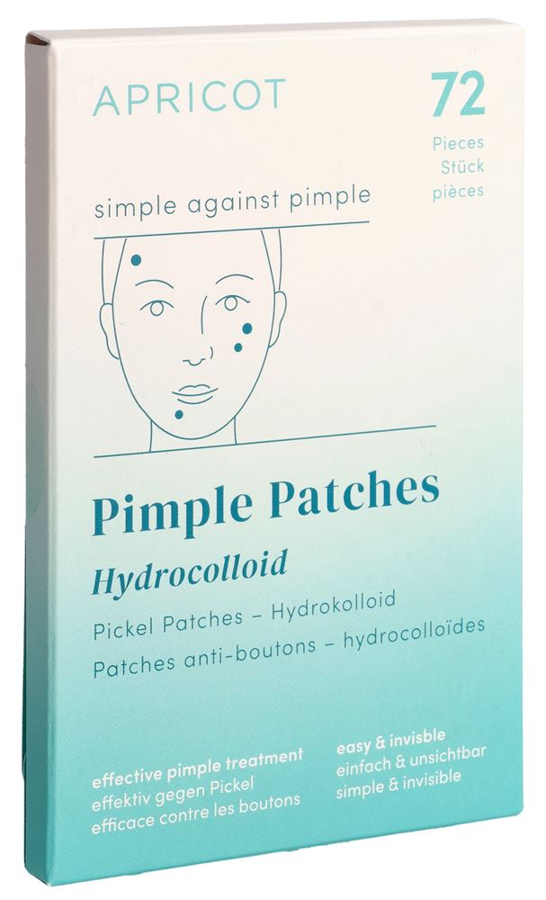 Apricot Pickelpflaster einfach gegen Pickel 72 Stk
