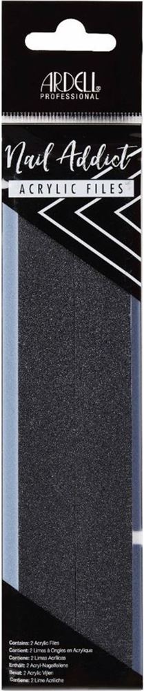 Ardell Nail Acrylic File Black Padded 2 Stk
