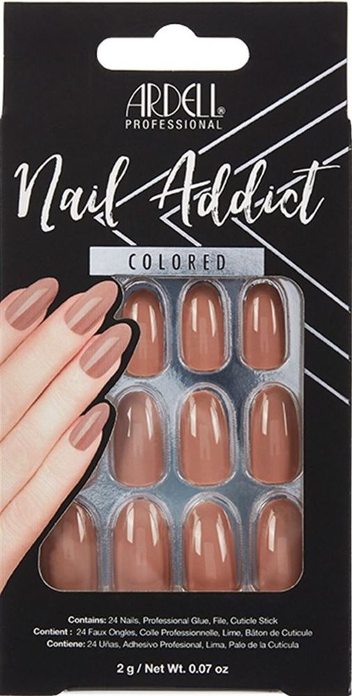 Ardell Nail Addict Colored Latte 24 Stk