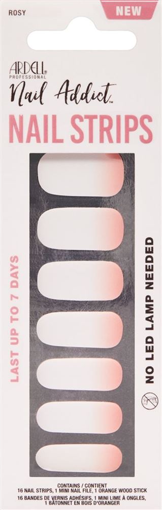 Ardell Nail Addict Nail Strips Rosey Cheeks 16 Stk