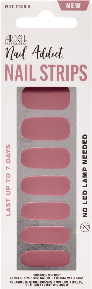 Ardell Nail Addict Nail Strips Wild Orchid 16 Stk