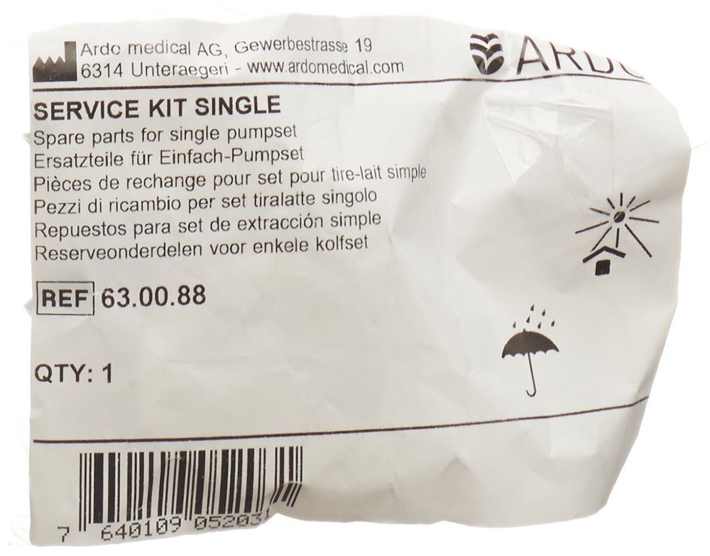 Ardo Service KIT Single Ersatzteile für Einfach-Pumpset