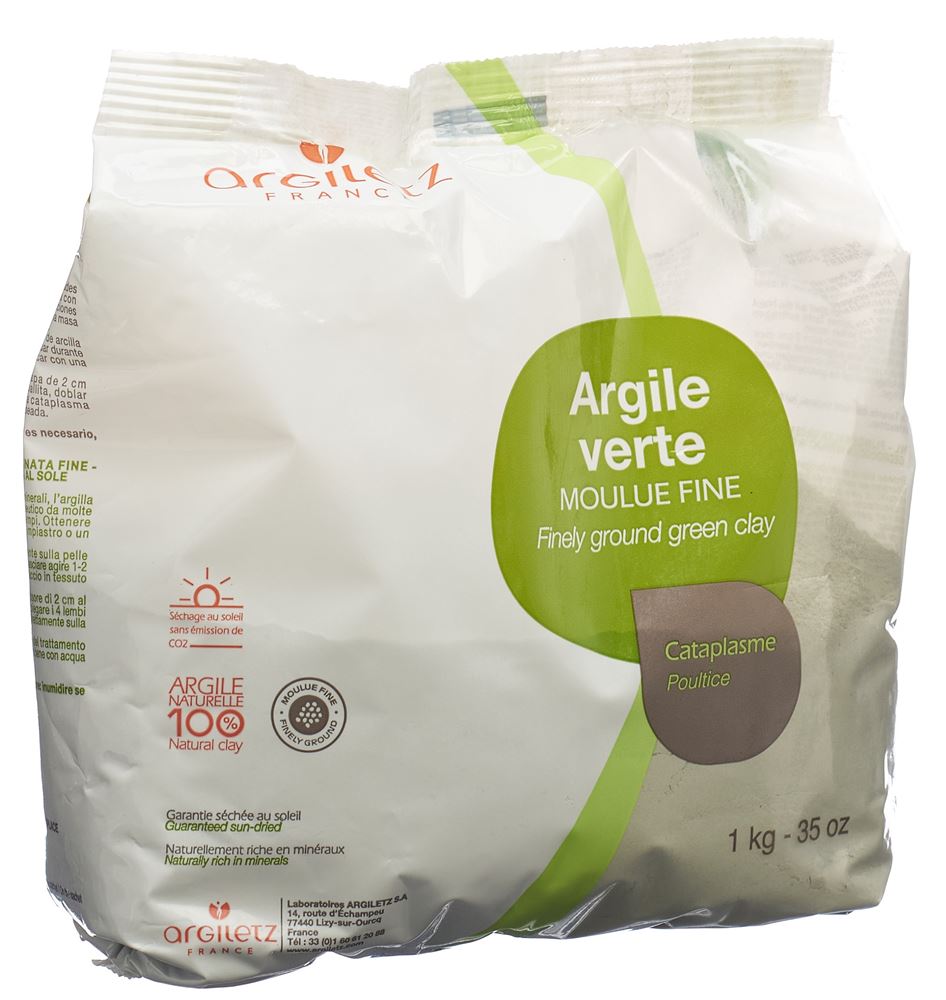 Argiletz Heilerde grün Plv fein gemahlen Btl 1 kg