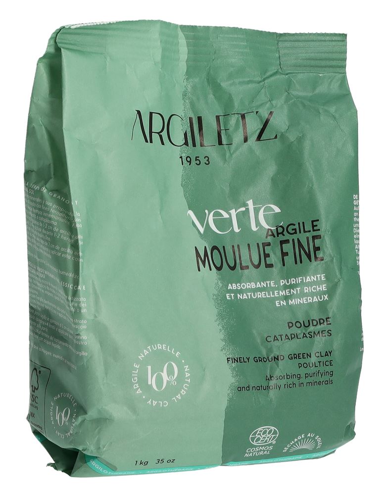 Argiletz Tonerde grün Plv fein gemahlen Btl 1 kg