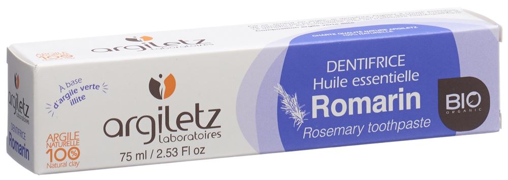 Argiletz Zahnpasta Rosmarin Bio 75 ml