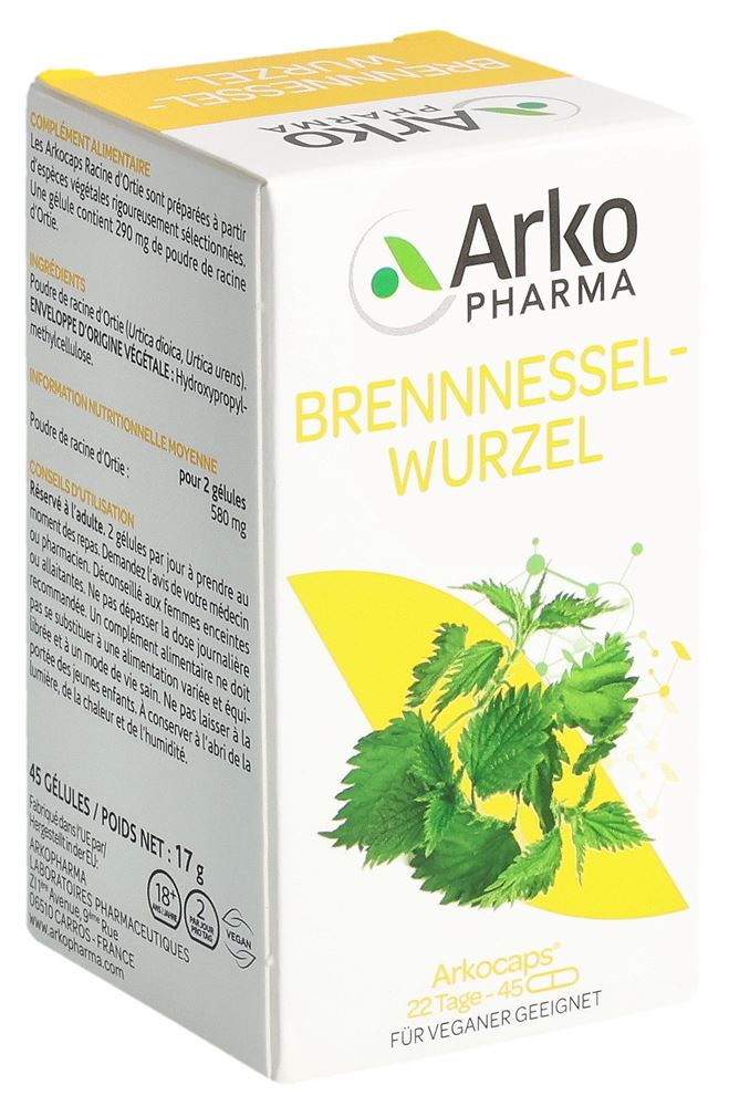 Arkocaps Brennesselwurzel Kapseln Pflanzlich 45 Stück