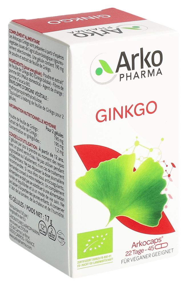 Arkocaps Ginkgo Kapseln Bio Ds 45 Stück