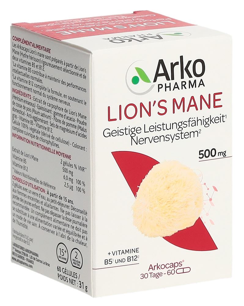 Arkocaps Lion's Mane Kaps Ds 60 Stk