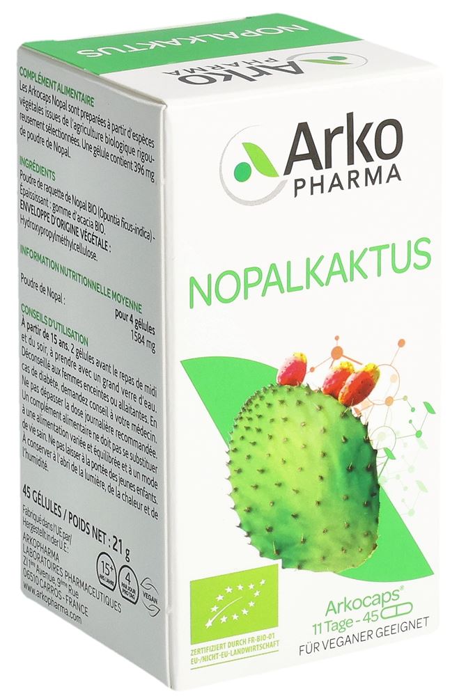 Arkocaps Nopalkaktus Kapseln Pflanzlich 45 Stück