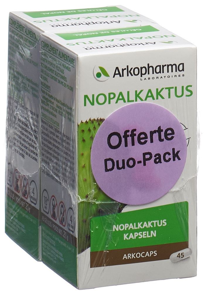 Arkocaps Nopalkaktus Kapseln Pflanzlich Duo 2 X 45 Stück