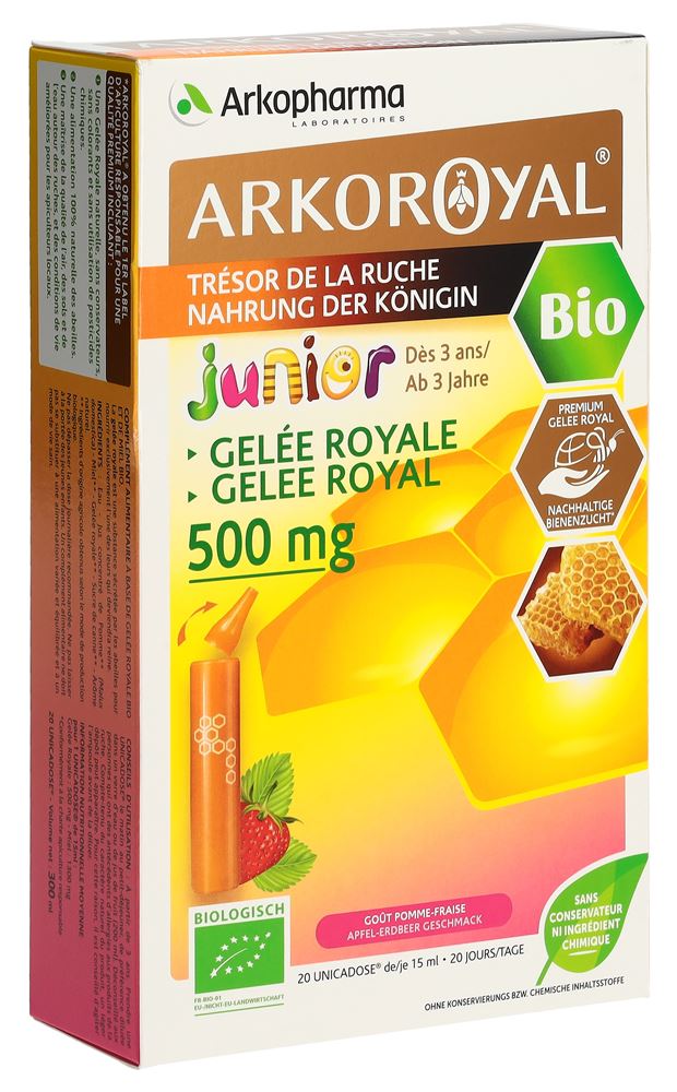 Arkoroyal Gelée Royale 500 mg junior Bio 20 x 15 ml
