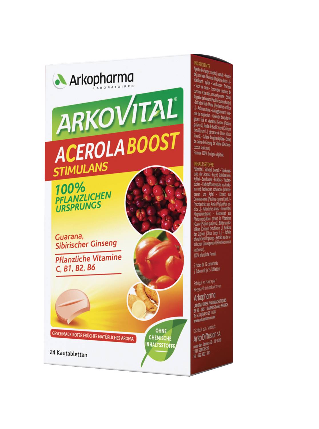 Arkovital Acerola Boost Kautabl 24 Stk