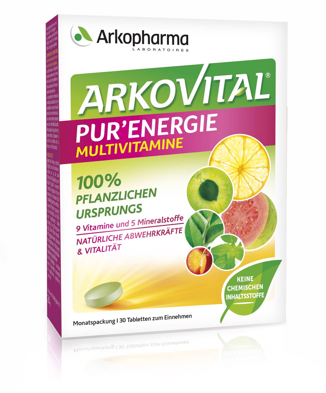 Arkovital Pur’Energie Natürliche Multivitamine Und Mineralien Tabletten 30 Stück