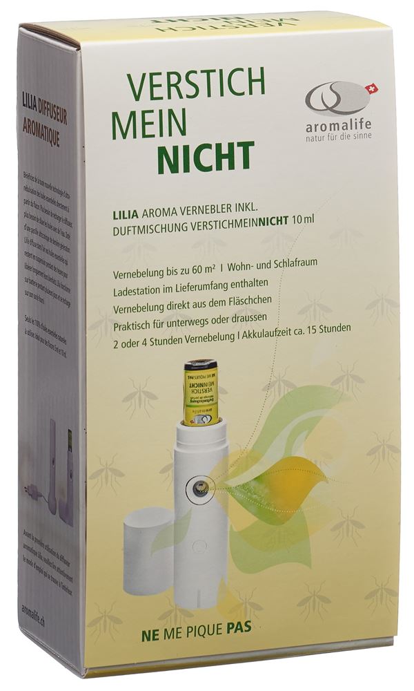 Aromalife Lilia weiss Vernebler mit Duftmischung VerstichMeinNicht 10ml
