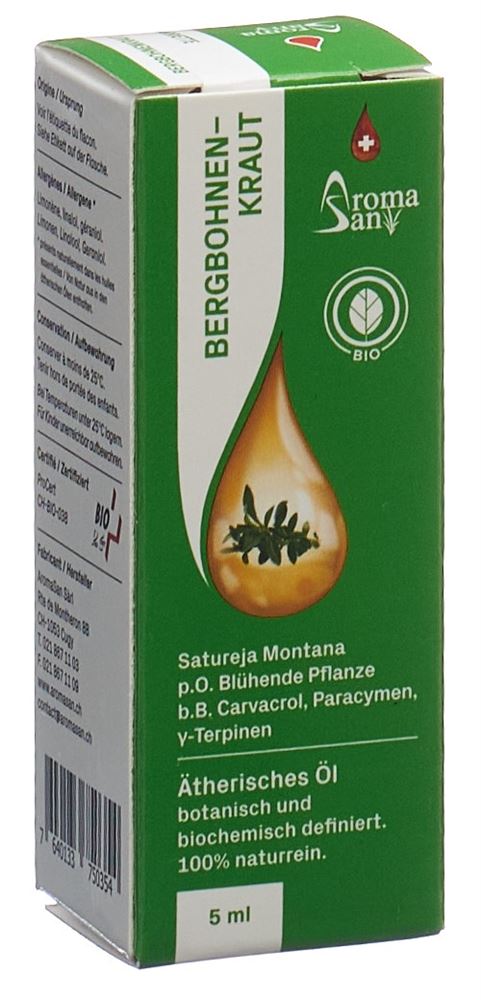 Aromasan Bergbohnenkraut Äth/Öl in Schachtel Bio 5 ml