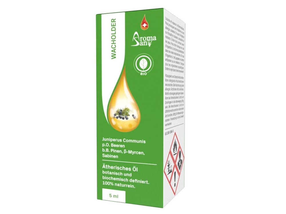 Aromasan Wacholder Beeren Äth/Öl in Schachtel Bio 5 ml