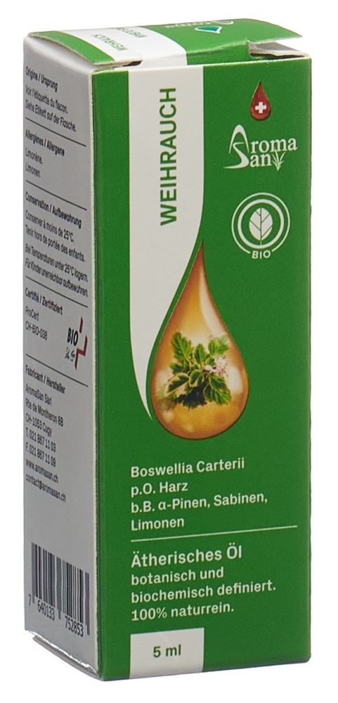 Aromasan Weihrauch Äth/Öl in Schachtel Bio 5 ml