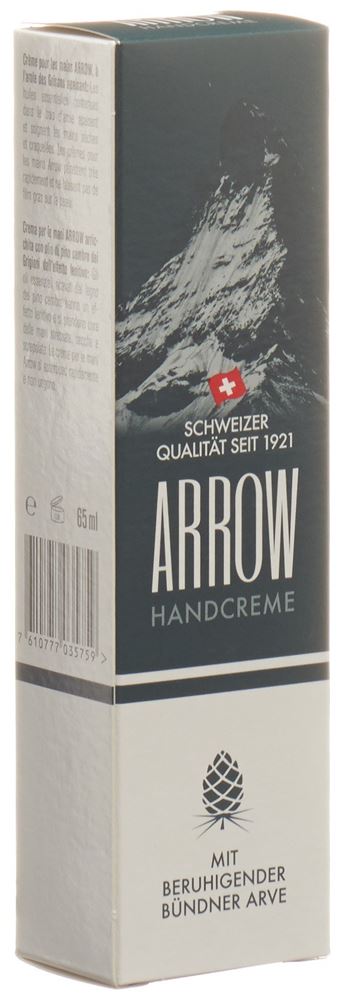 Arrow Handcreme mit beruhigender Bündner Arve Tb 65 ml