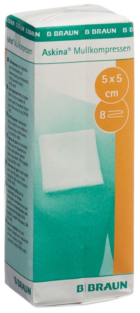 Askina MullLkompresse 5cmx5cm 100 Stk