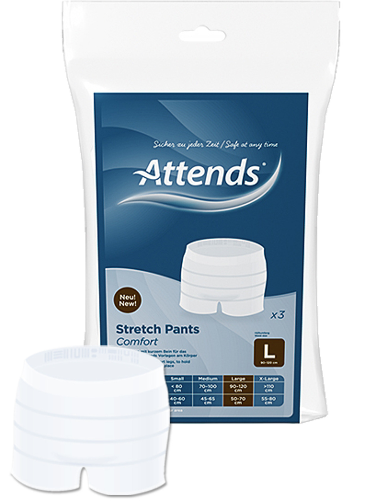 Attends Stretch Pants Comfort L 3 Stk