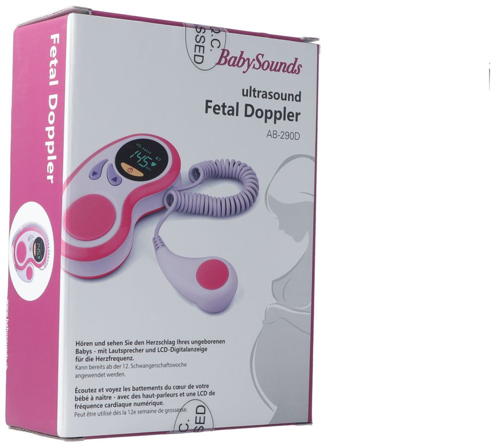 BabySounds Fetal Doppler mit LED-Digitalanzeige Herzschlag mit Lautsprecher
