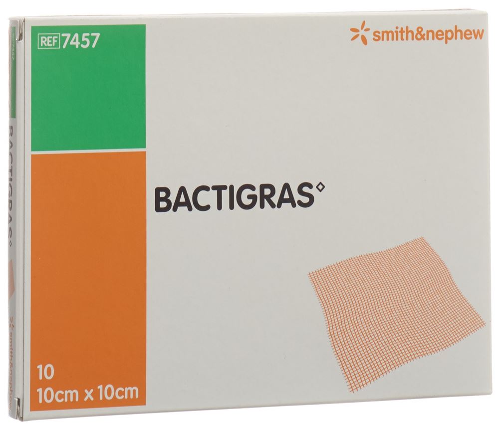 Bactigras Gazeverband 10cmx10cm Btl 10 Stk