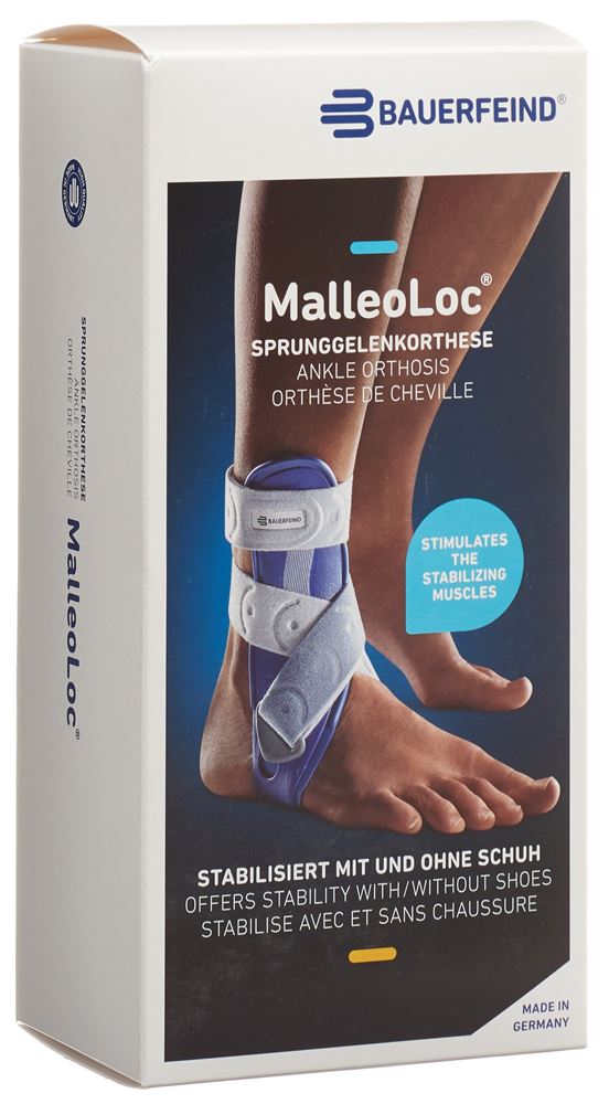 Bauerfeind MalleoLoc Stabilorthese Gr1 links titan